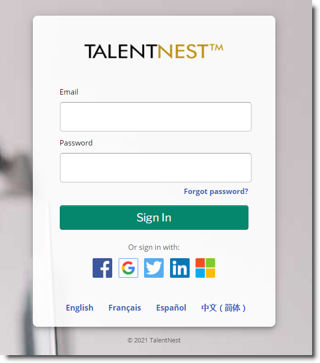 ¿Cómo ingreso a la plataforma TalentNest como reclutador o usuario de HR? TalentNest